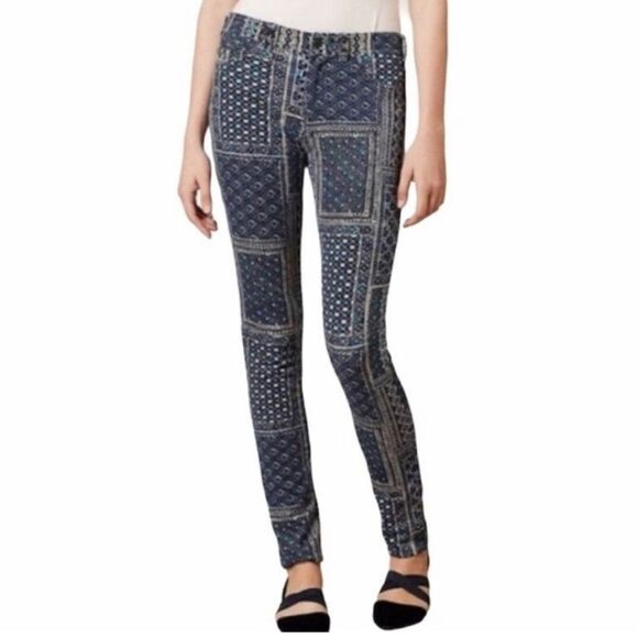 ANTHROPOLOGIE | PILCRO Patchwork Bandana Print Corduroy Pants Women’s Size 27 - Picture 13 of 13